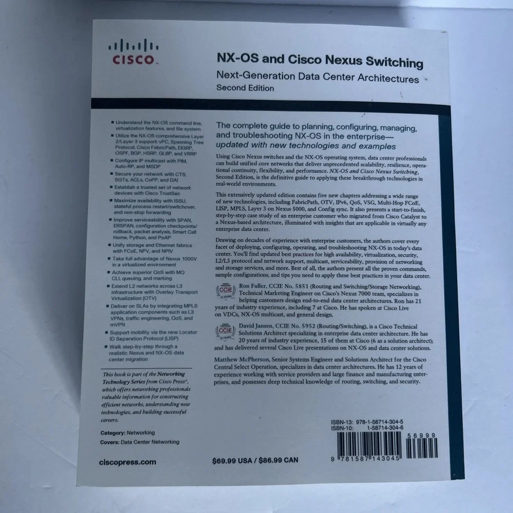 NX-OS & Cisco Nexus Switching  Next Generation& Data Architecture 2nd Edition